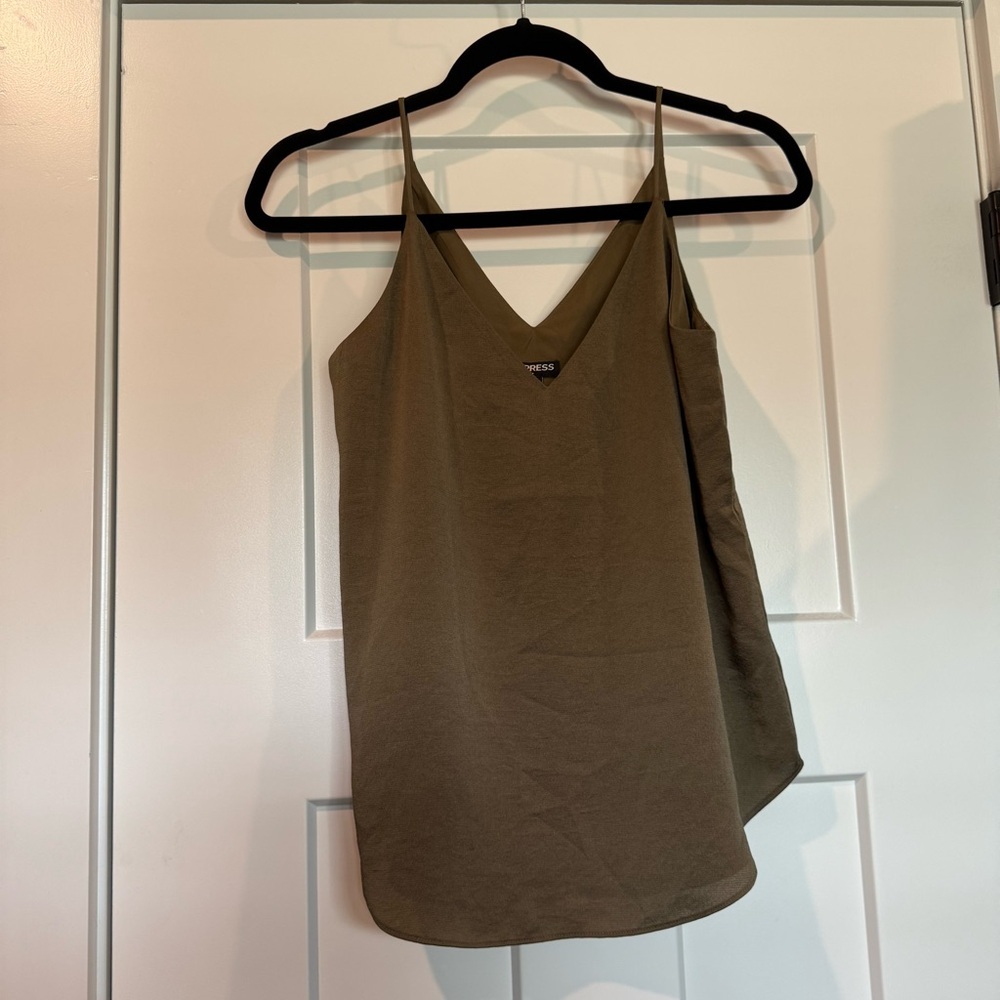 Olive Green Women's Camisole Top - Picture 2 of 3